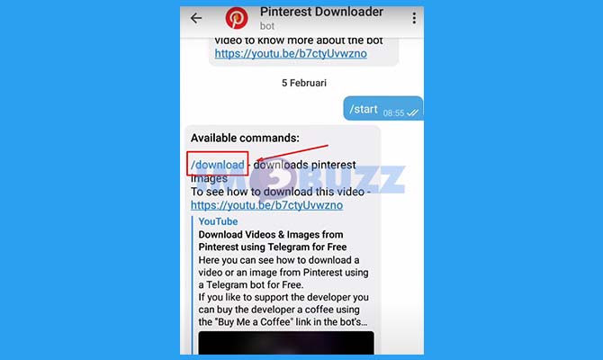 Ketuk Perintah Download