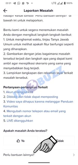 Bantuan Lainnya