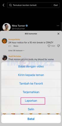 Hapus Akun TikTok Orang Lain lewat report