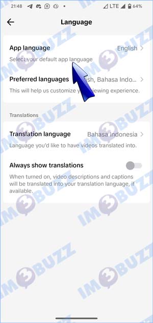 Pilih App Language