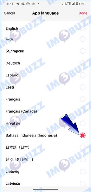Pilih Bahasa Indonesia