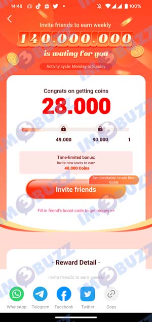 Pilih Invite Friend