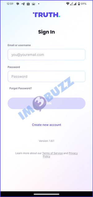 Pilih Create New Account